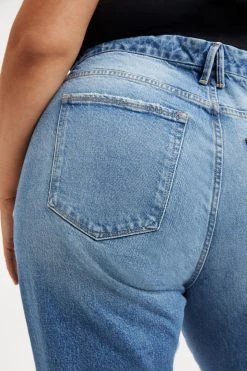 GOOD AMERICAN GOOD CLASSIC TWISTED SLIT | INDIGO093