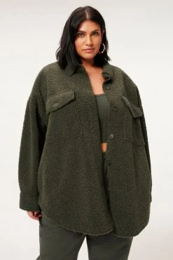 GOOD AMERICAN SHERPA SHACKET | INK001