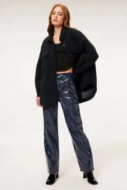 Best deal ๐ GOOD AMERICAN Jackets SHERPA SHACKET | MIDNIGHT001 โ๏ธ 22 GOOD AMERICAN Jackets SHERPA SHACKET | MIDNIGHT001