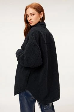 Best deal ๐ GOOD AMERICAN Jackets SHERPA SHACKET | MIDNIGHT001 โ๏ธ 21 GOOD AMERICAN Jackets SHERPA SHACKET | MIDNIGHT001