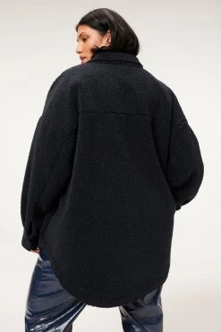 Best deal ๐ GOOD AMERICAN Jackets SHERPA SHACKET | MIDNIGHT001 โ๏ธ 25 GOOD AMERICAN Jackets SHERPA SHACKET | MIDNIGHT001