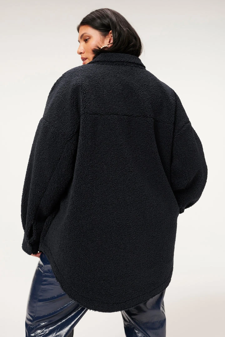 Best deal ๐ GOOD AMERICAN Jackets SHERPA SHACKET | MIDNIGHT001 โ๏ธ 10 GOOD AMERICAN Jackets SHERPA SHACKET | MIDNIGHT001