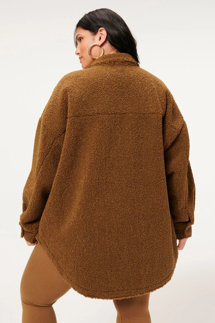 Deals 🎁 GOOD AMERICAN SHERPA SHACKET | SEPIA001 😉 5 GOOD AMERICAN SHERPA SHACKET | SEPIA001