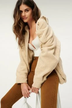 Flash Sale ❤️ GOOD AMERICAN SHERPA SHACKET | TUSK001 🥰 22 GOOD AMERICAN SHERPA SHACKET | TUSK001