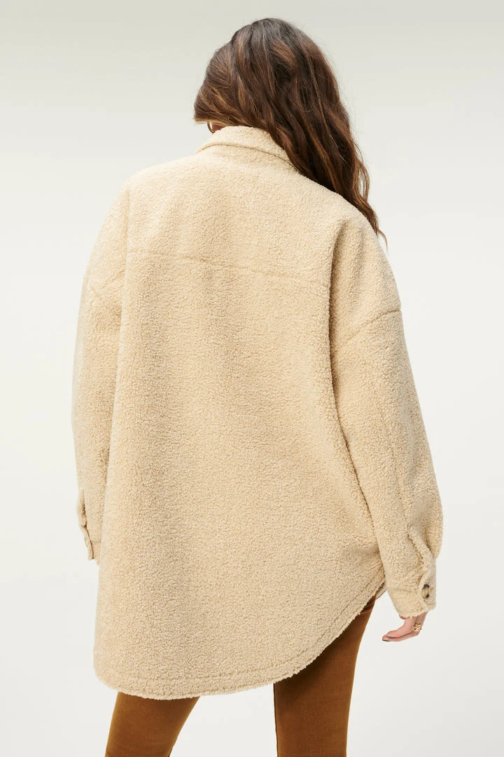 Flash Sale ❤️ GOOD AMERICAN SHERPA SHACKET | TUSK001 🥰 5 GOOD AMERICAN SHERPA SHACKET | TUSK001