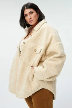 Flash Sale ❤️ GOOD AMERICAN SHERPA SHACKET | TUSK001 🥰 25 GOOD AMERICAN SHERPA SHACKET | TUSK001