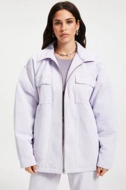 GA-SALE Tops CHORE JACKET | LILAC MIST001