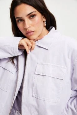 GA-SALE Tops CHORE JACKET | LILAC MIST001