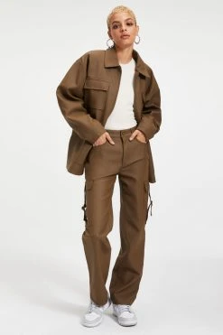 GA-SALE Tops LEATHER CHORE JACKET | FOG001