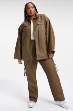 GA-SALE Tops LEATHER CHORE JACKET | FOG001