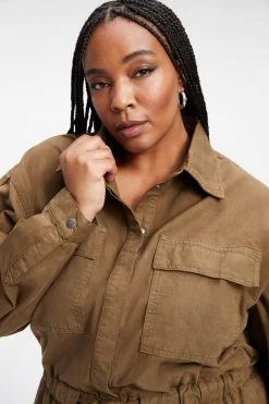 GA-SALE CINCHED JUMPSUIT | FOG001