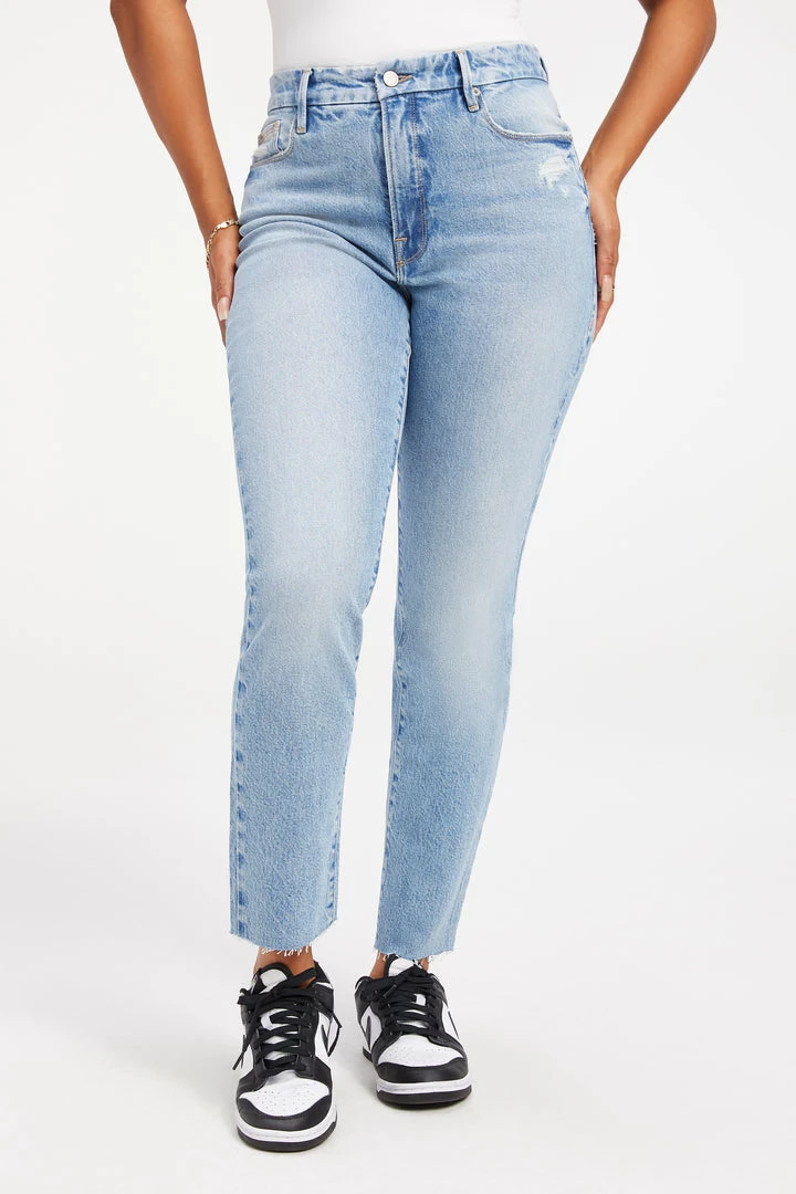 Best reviews of 👏 GOOD AMERICAN GOOD CLASSIC RAW HEM | INDIGO122 High Waisted ✨ 3 GOOD AMERICAN GOOD CLASSIC RAW HEM | INDIGO122 High Waisted