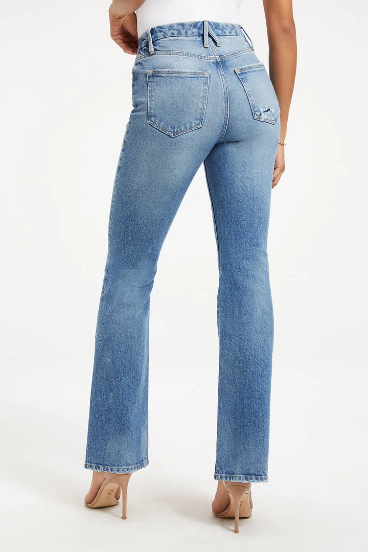 Hot Sale 🥰 GOOD AMERICAN High Waisted GOOD CLASSIC BOOT | INDIGO130 ⌛ 9 GOOD AMERICAN High Waisted GOOD CLASSIC BOOT | INDIGO130