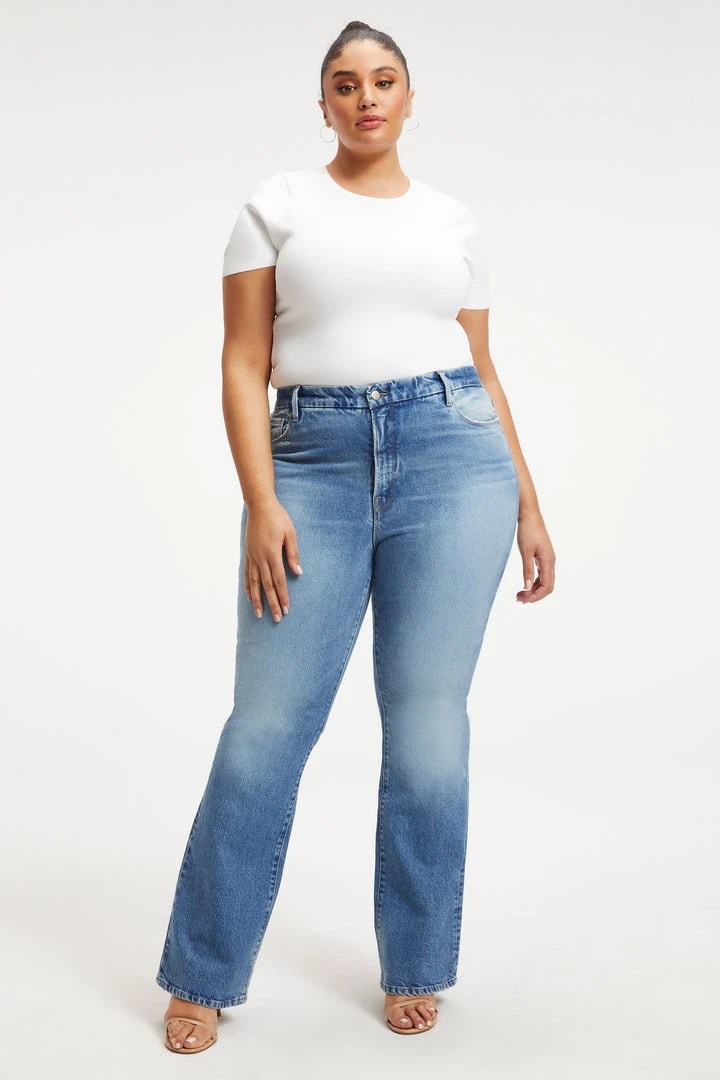 Hot Sale 🥰 GOOD AMERICAN High Waisted GOOD CLASSIC BOOT | INDIGO130 ⌛ 1 GOOD AMERICAN High Waisted GOOD CLASSIC BOOT | INDIGO130