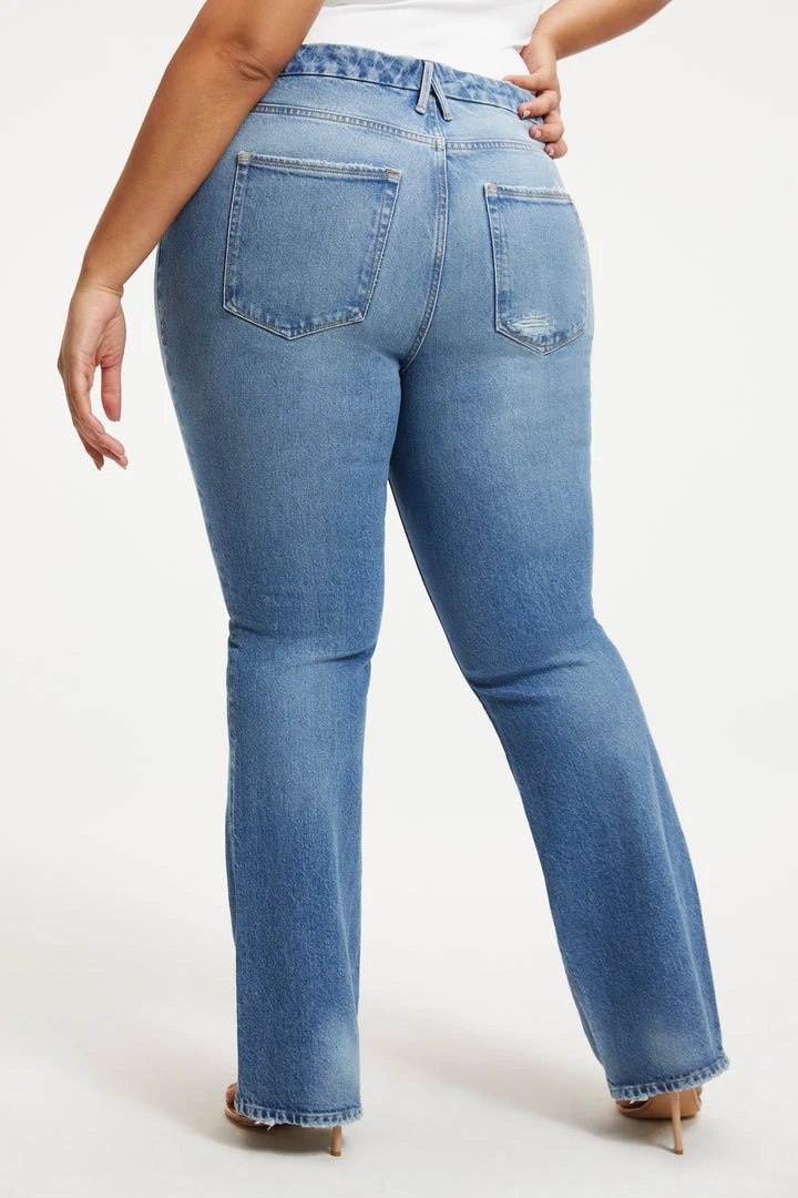 Hot Sale 🥰 GOOD AMERICAN High Waisted GOOD CLASSIC BOOT | INDIGO130 ⌛ 4 GOOD AMERICAN High Waisted GOOD CLASSIC BOOT | INDIGO130