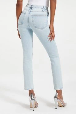 GOOD AMERICAN GOOD CLASSIC NATURAL FRAY HEM | INDIGO038