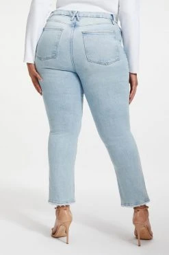 GOOD AMERICAN GOOD CLASSIC NATURAL FRAY HEM | INDIGO038