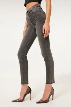 GA-SALE High Waisted GOOD CLASSIC RAW HEM | BLACK170