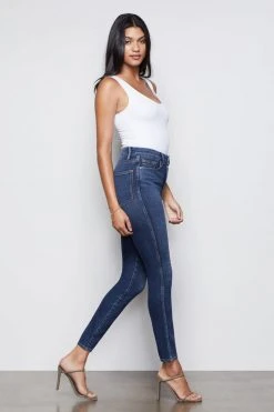 GA-SALE High Waisted GOOD CURVE SKINNY | BLUE353