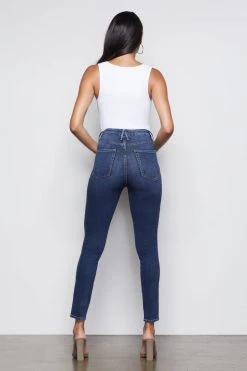 GA-SALE High Waisted GOOD CURVE SKINNY | BLUE353