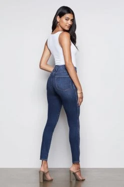 GA-SALE High Waisted GOOD CURVE SKINNY | BLUE353
