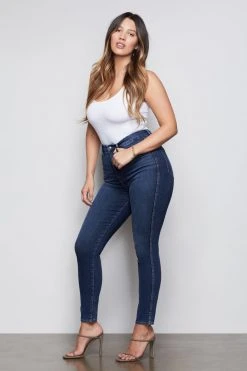 GA-SALE High Waisted GOOD CURVE SKINNY | BLUE353