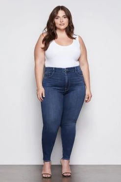 GA-SALE High Waisted GOOD CURVE SKINNY | BLUE353