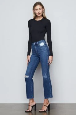 GA-SALE High Waisted GOOD CURVE STRAIGHT | BLUE444