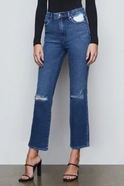 GA-SALE High Waisted GOOD CURVE STRAIGHT | BLUE444