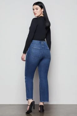 GA-SALE High Waisted GOOD CURVE STRAIGHT | BLUE444
