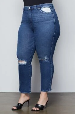 GA-SALE High Waisted GOOD CURVE STRAIGHT | BLUE444