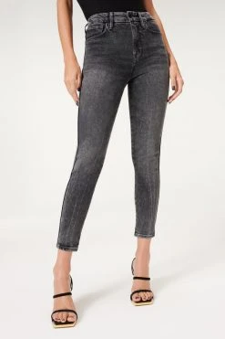 GOOD AMERICAN GOOD CURVE SKINNY CROP | BLACK225