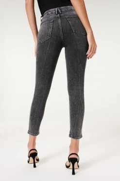 GOOD AMERICAN GOOD CURVE SKINNY CROP | BLACK225