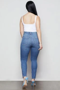 Hot Sale ✔️ GOOD AMERICAN GOOD CURVE SKINNY CROP | BLUE442 High Waisted ⭐ 24 GOOD AMERICAN GOOD CURVE SKINNY CROP | BLUE442 High Waisted