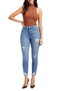 GA-SALE GOOD CURVE SKINNY CROP | INDIGO088