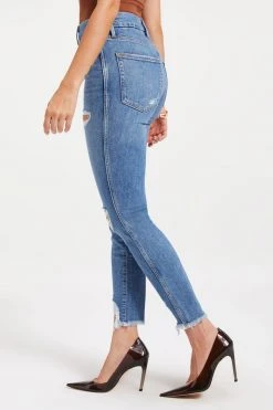 GA-SALE GOOD CURVE SKINNY CROP | INDIGO088