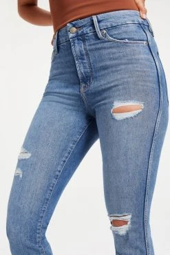 GA-SALE GOOD CURVE SKINNY CROP | INDIGO088