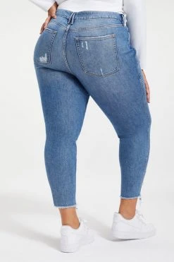 GA-SALE GOOD CURVE SKINNY CROP | INDIGO088