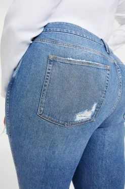 GA-SALE GOOD CURVE SKINNY CROP | INDIGO088