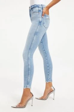 GOOD AMERICAN GOOD CURVE SKINNY CROP | INDIGO136 High Waisted