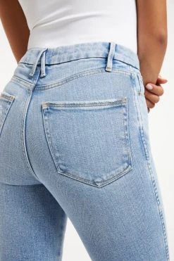 GOOD AMERICAN GOOD CURVE SKINNY CROP | INDIGO136 High Waisted