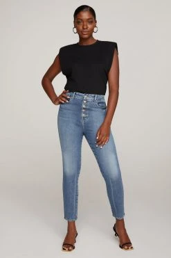 GOOD AMERICAN GOOD CURVE SKINNY | BLUE658 High Waisted