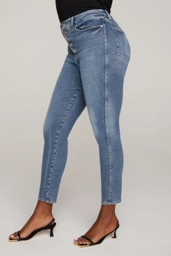 GOOD AMERICAN GOOD CURVE SKINNY | BLUE658 High Waisted