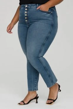 GOOD AMERICAN GOOD CURVE SKINNY | BLUE658 High Waisted