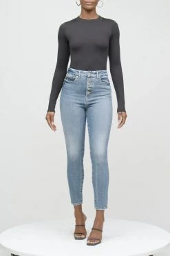 GOOD AMERICAN GOOD CURVE SKINNY | BLUE658 High Waisted