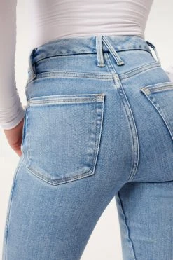 GA-SALE GOOD CURVE SKINNY EXPOSED BUTTONS | BLUE861 High Waisted