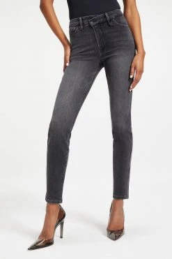 GA-SALE High Waisted GOOD CURVE SKINNY CROSSOVER | BLACK264