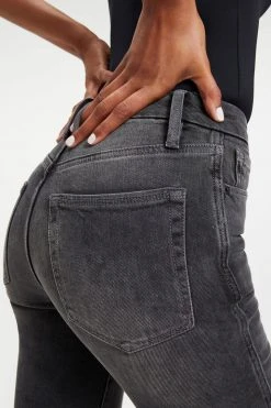 GA-SALE High Waisted GOOD CURVE SKINNY CROSSOVER | BLACK264