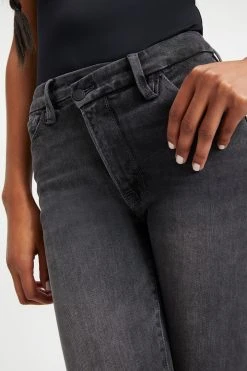 GA-SALE High Waisted GOOD CURVE SKINNY CROSSOVER | BLACK264