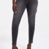 GA-SALE High Waisted GOOD CURVE SKINNY CROSSOVER | BLACK264
